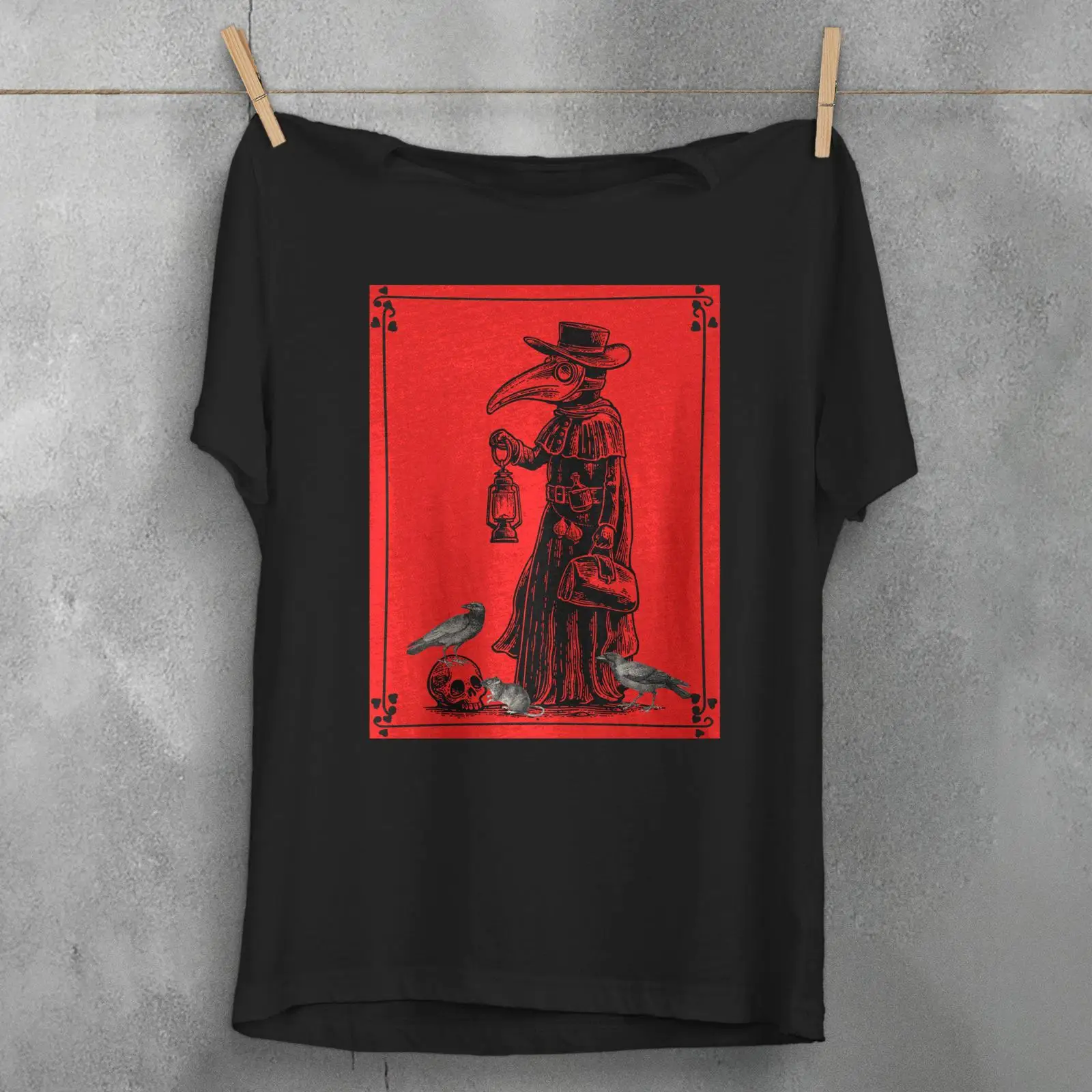 Men'S Fashion History - Plague Doctor T-Shirt Gothic History Skull