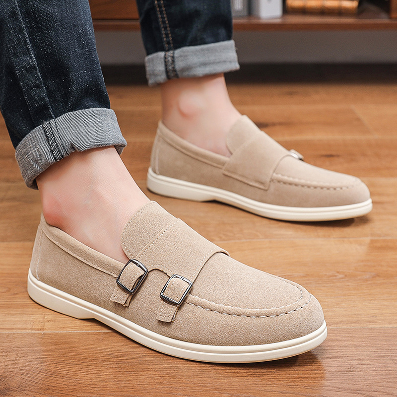 Men'S Fashion For Wedding - Herren Freizeitschuhe Wildleder-Slipper Modische Slip-on Lederschuhe