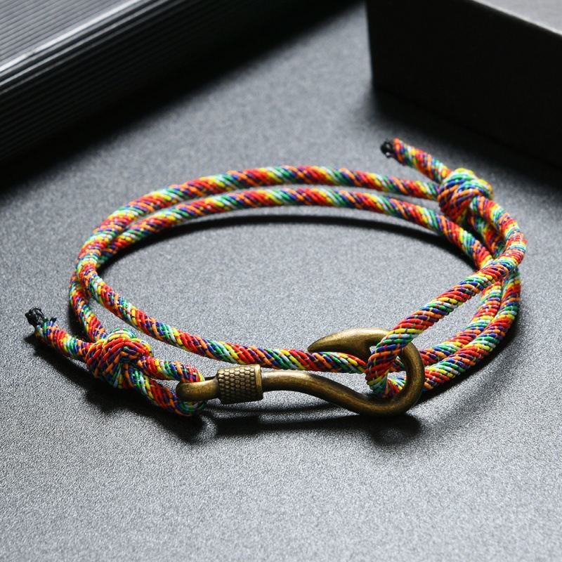 Milan Men'S Fashion - Trendy Charm Fisch Haken Anker Armband