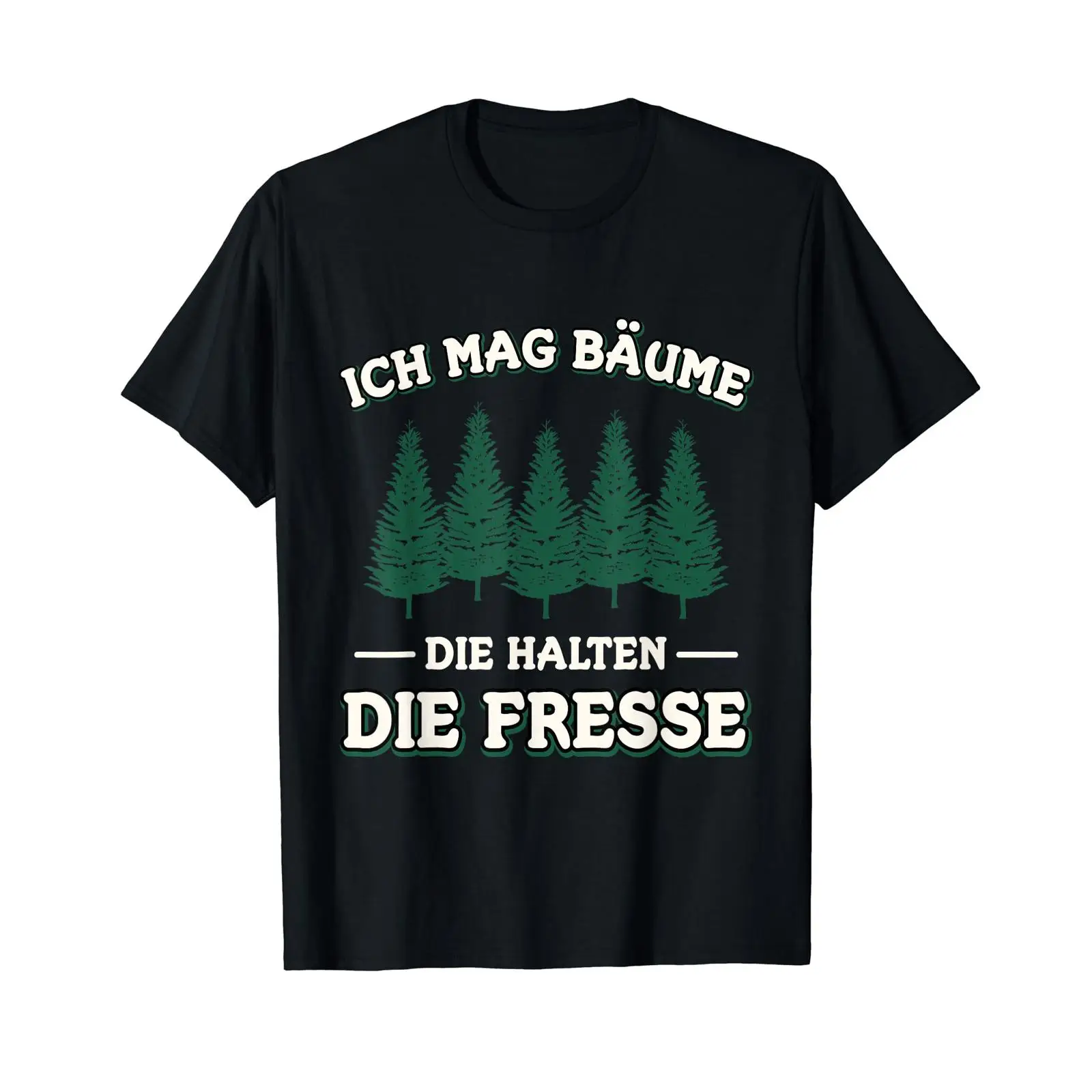 Men'S Fashion Mag - T-Shirt mit deutschem Text „Wald Ich