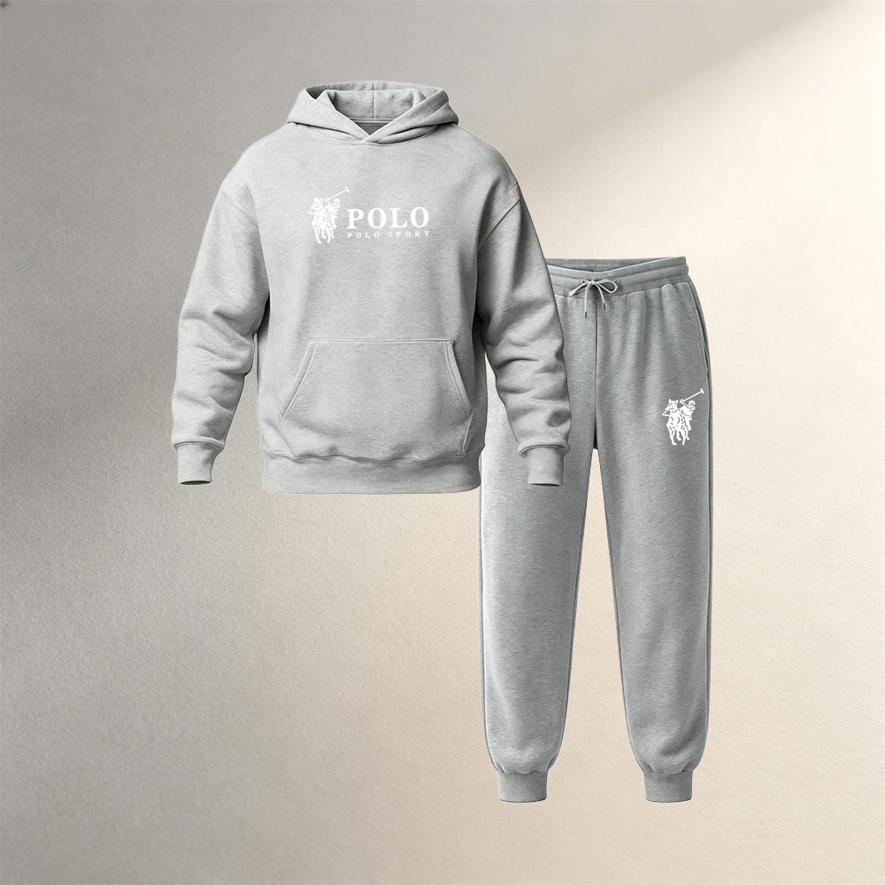 Mens Fashion Workwear - Herrenbekleidung, Hoodie-Sets, 2-teilig, Herbst/Winter, Herren-Sport-Freizeit-Pullover-Anzüge, warme