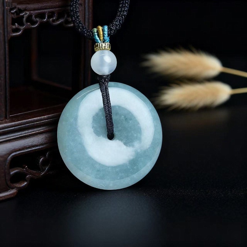 Men'S Fashion Jewelry - Neue Echte Natürliche Jade Donut Ping