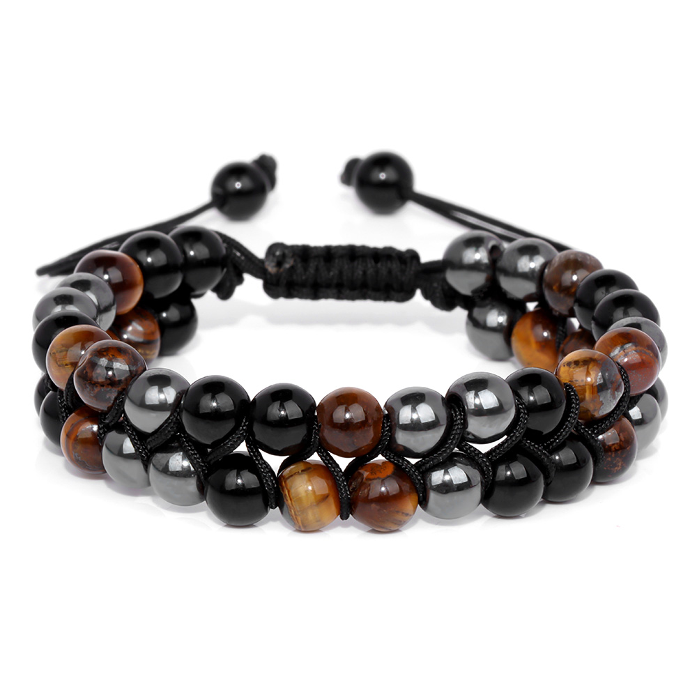 Men'S Fashion Mag - Mode Männer Triple Schutz Armbänder Hämatit
