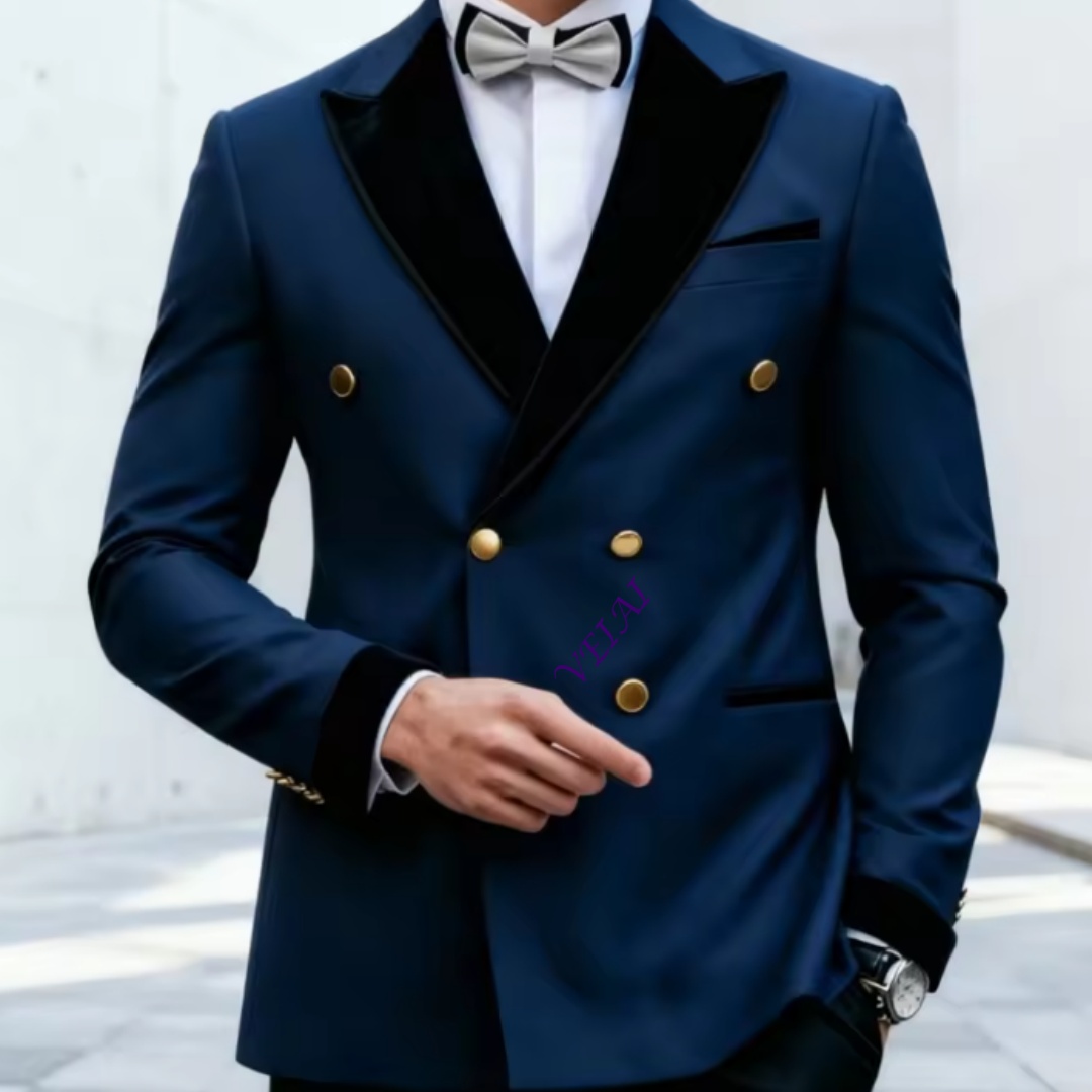 Slim Fit Blazer Men - Maßgeschneiderter Hochzeits-Smoking für Herren im Vintage-Stil,