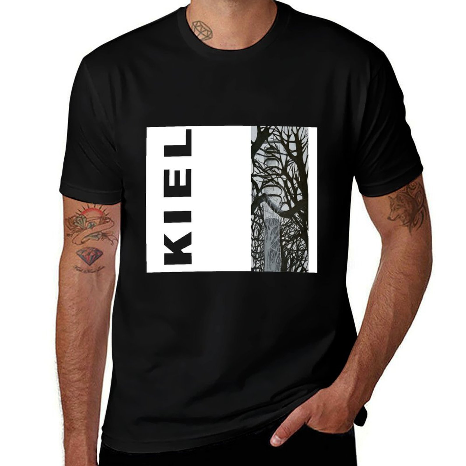 Men'S Fashion Lk - Kiel Lighthouse Bülk T-Shirt Modedruck Lässiges
