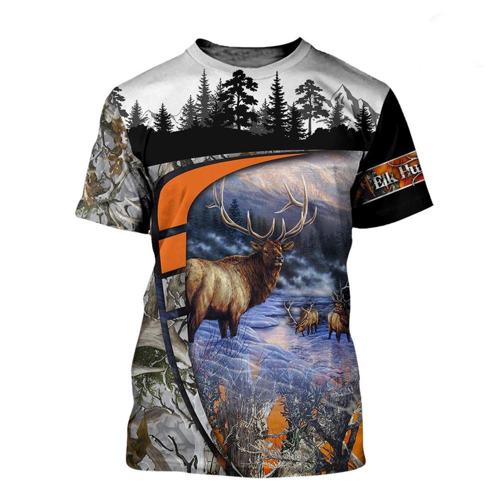 Men'S Fashion Lk - Tier Jagd hirsch 3D Gedruckt männer