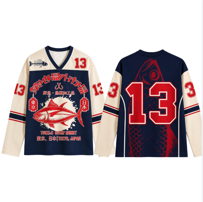 Men'S Fashion 2025 - Retro-T-Shirt im japanischen Stil, 3D-gedruckt, mit