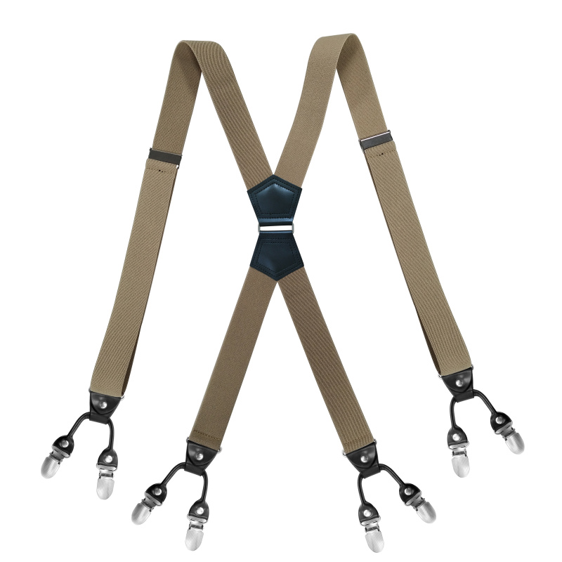 Men'S Fashion Lk - Hochwertiges, modisches Hosenträger-Set mit 8 Clips