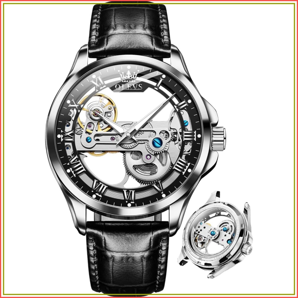 Mens Fashion Style Images - Automatische Skelett-Uhr für Herren - Mechanisch