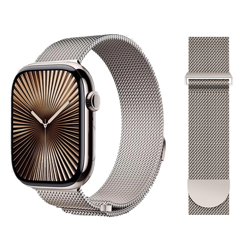 Milan Men'S Fashion - Milanaise-Loop-Armband für Apple Watch-Armbänder 44 mm,