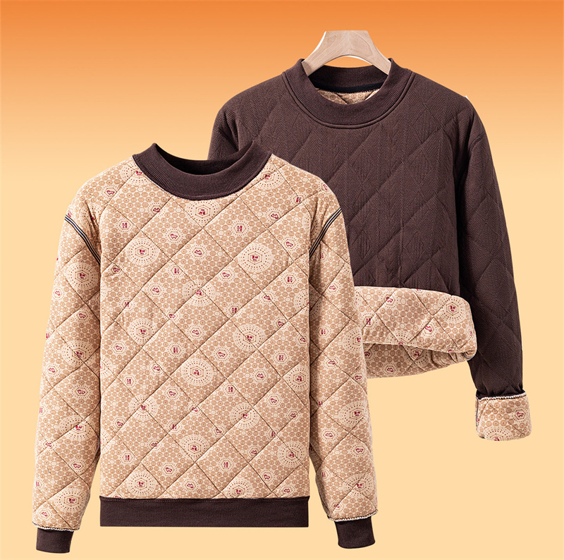 Men'S Fashion 2025 - Winterliches Herren-Langarm-T-Shirt, mit Fleece gefüttert, verdickter