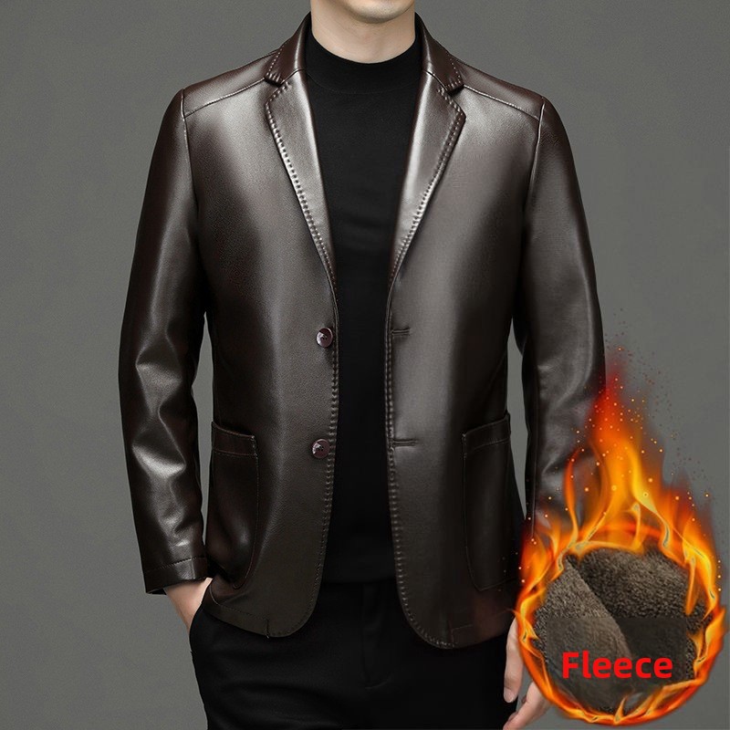 Neue Männer Echtes Leder Blaze – Slim Fit Blazer Men Bewertung und Preis