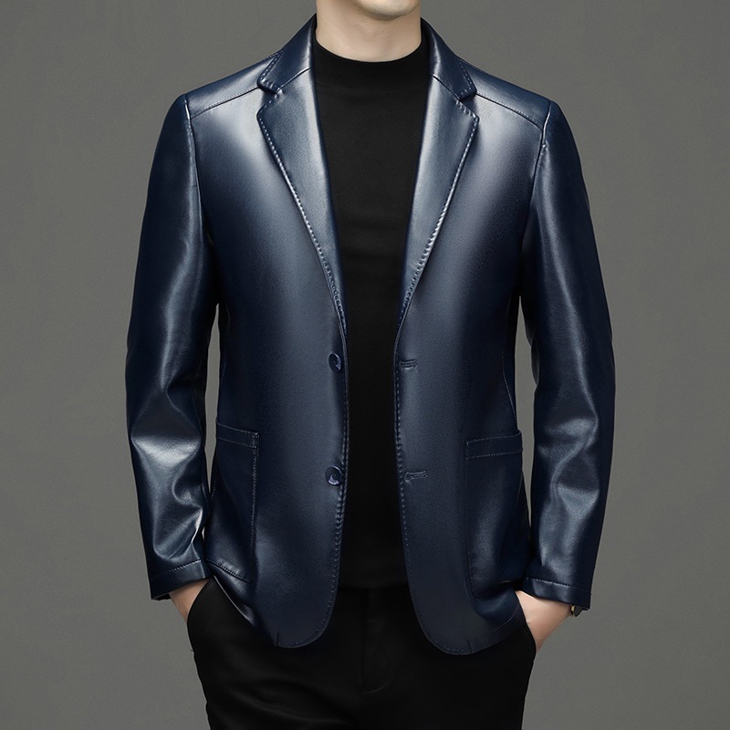 Neue Männer Echtes Leder Blaze – Slim Fit Blazer Men Bewertung und Preis