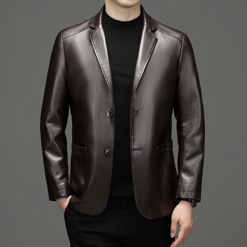 Neue Männer Echtes Leder Blaze – Slim Fit Blazer Men Bewertung und Preis