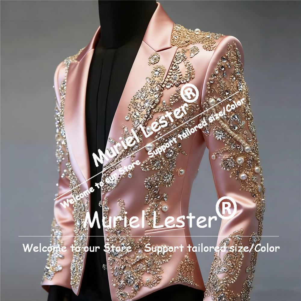 Glitzernde, mit Perlen besetzt – Slim Fit Blazer Men Bewertung und Preis