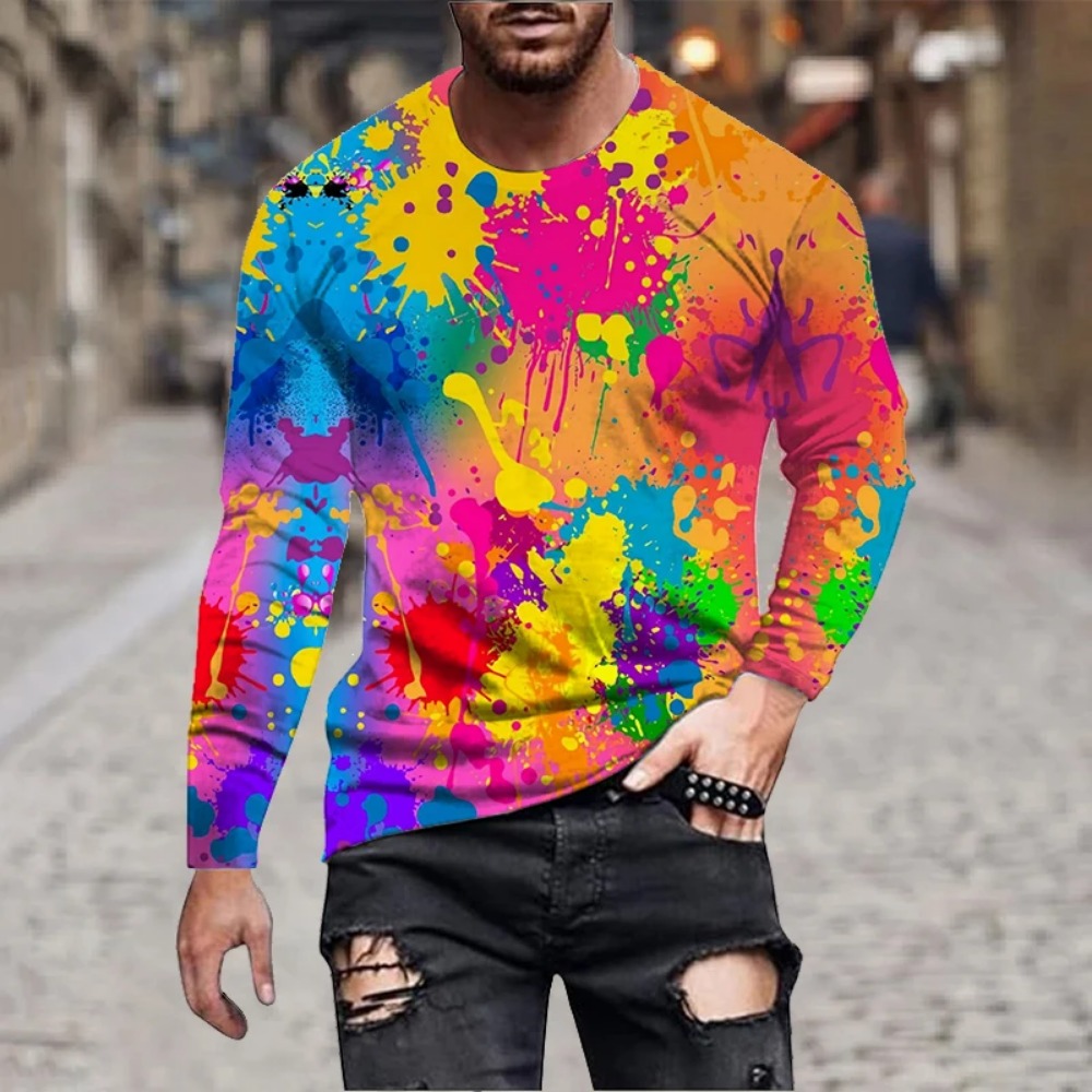 Herren Regenbogen-Farbspritzer – Men'S Fashion 2025 Bewertung und Preis