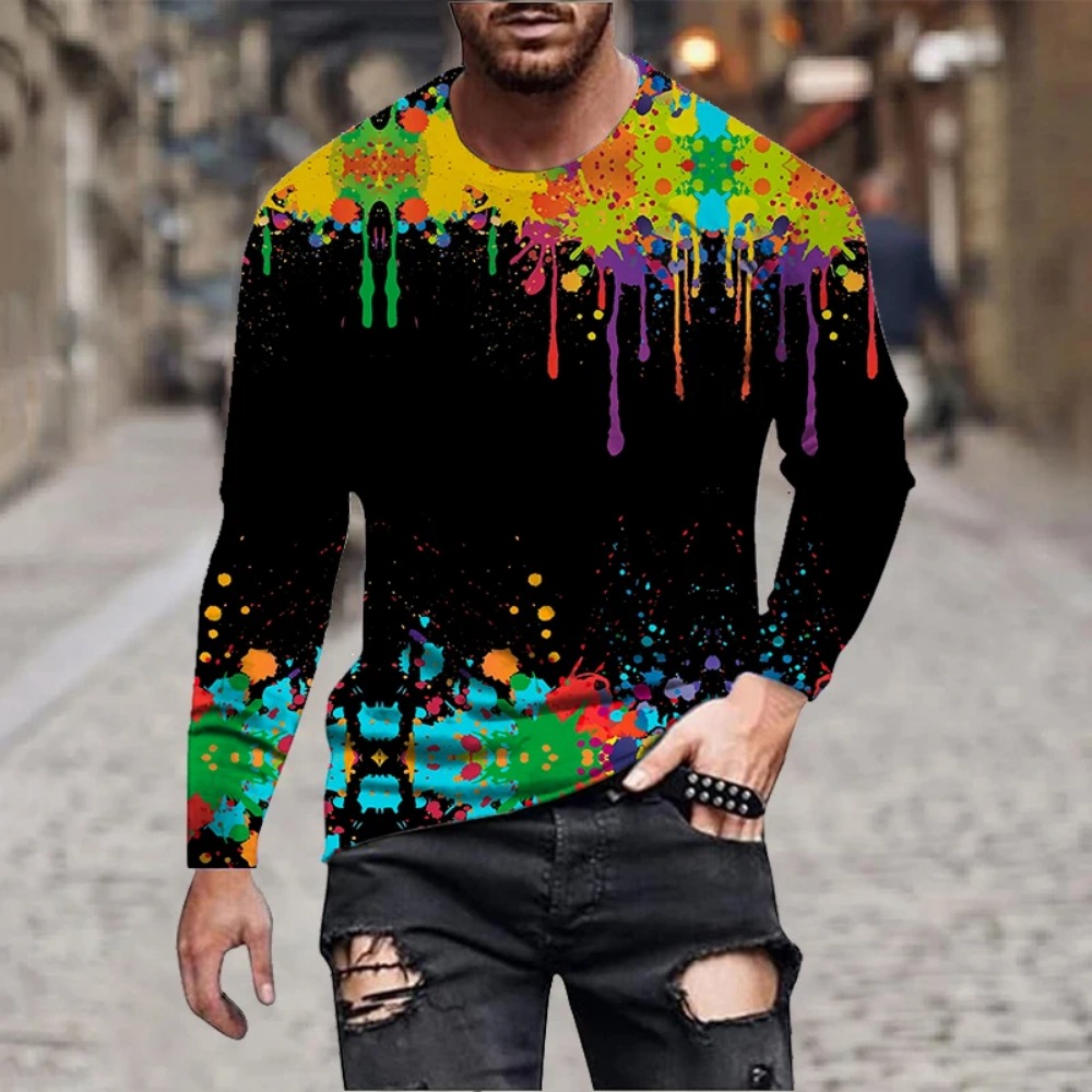 Herren Regenbogen-Farbspritzer – Men'S Fashion 2025 Bewertung und Preis