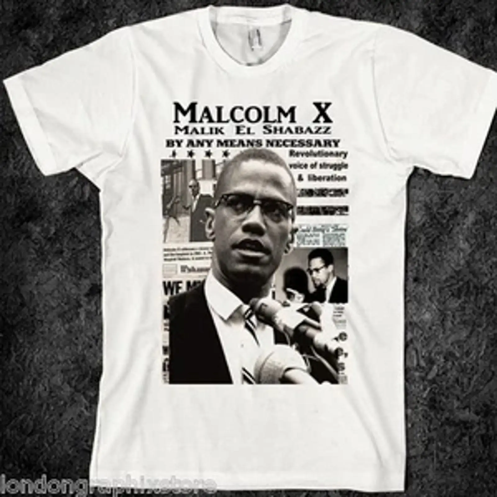 Malcolm X T-Shirt Black Histor – Men'S Fashion History Bewertung und Preis