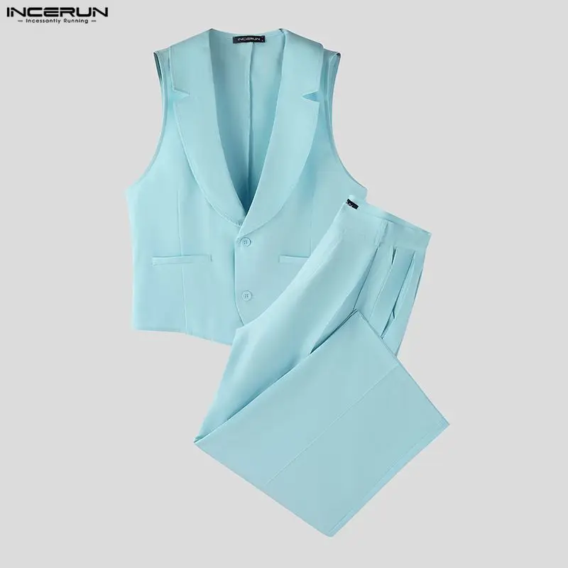 INCERUN Herren-Sets Einfarbige – Mens Fashion Vest Bewertung und Preis