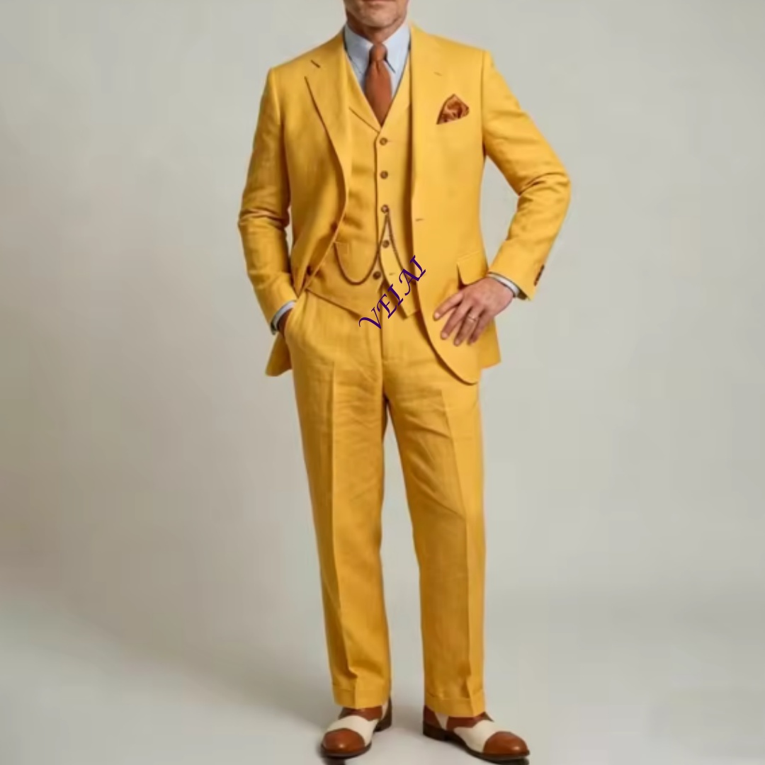 Maßgeschneiderter weißer Leine – Slim Fit Blazer Men Bewertung und Preis