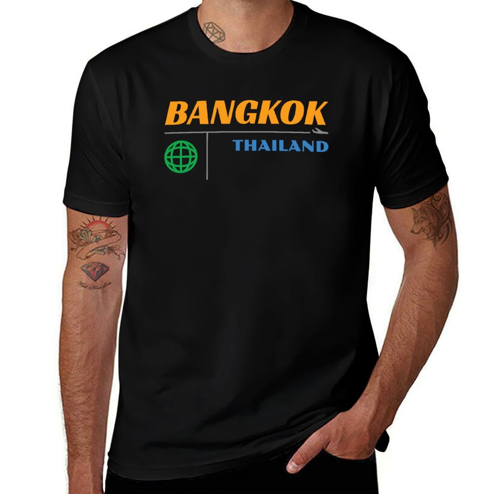 Bangkok 1950er Retro T-Shirt M – Mens Fashion Bangkok Bewertung und Preis