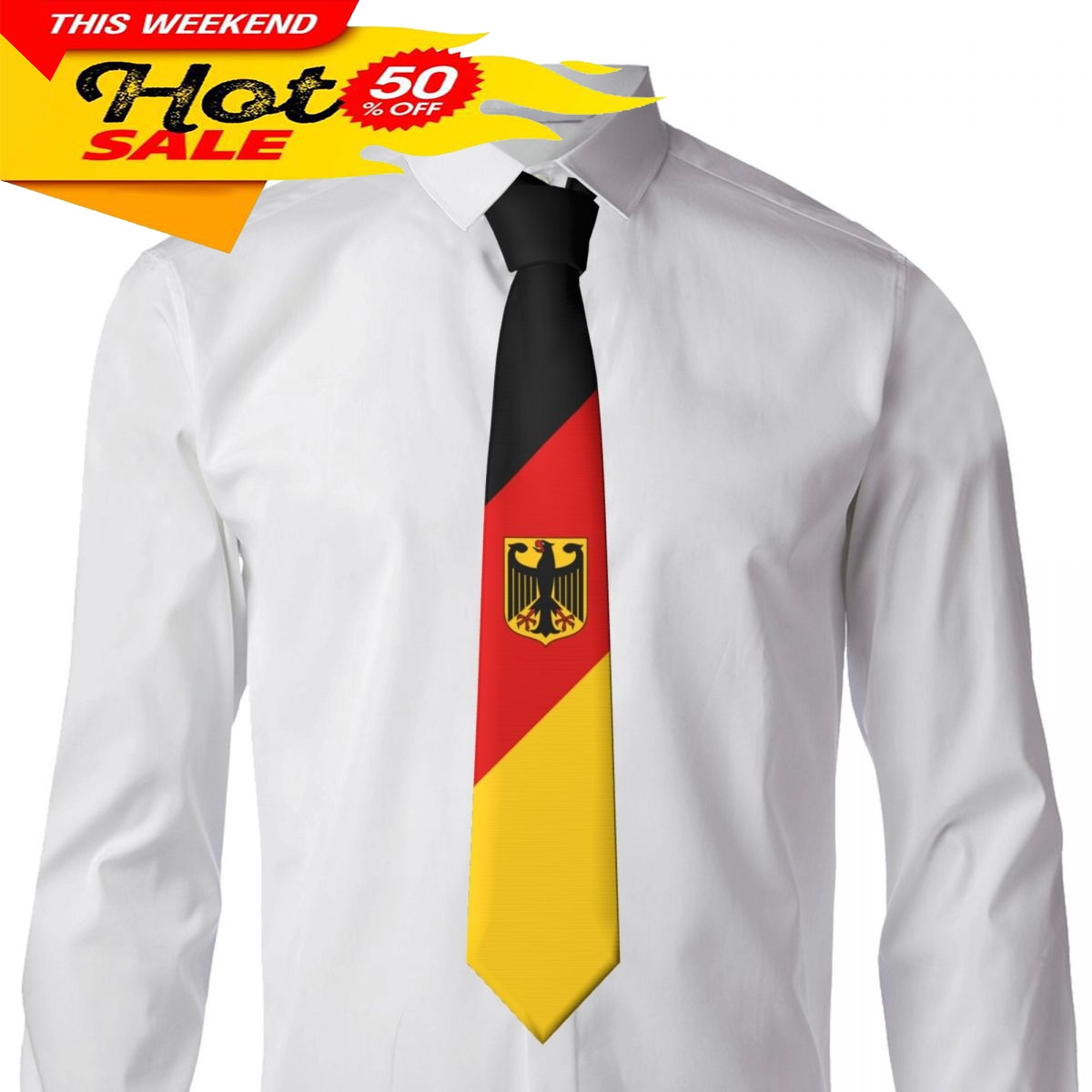 Deutschland-Flagge Krawatte Em – Men'S Fashion For Wedding Bewertung und Preis