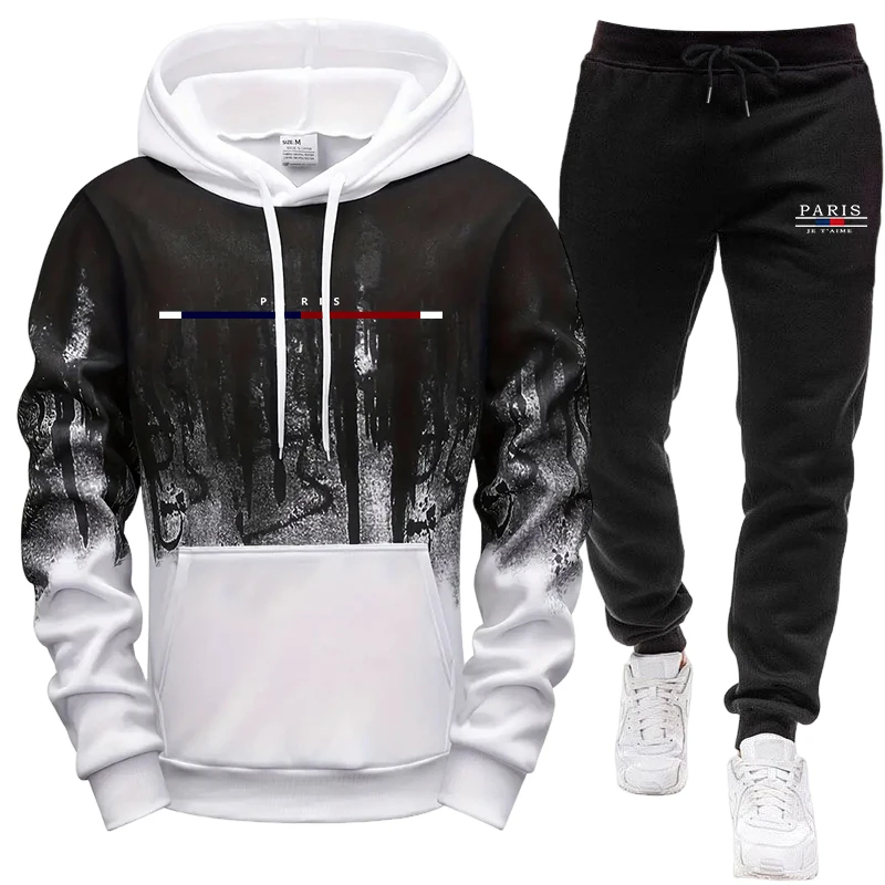 Herren-Set/Hoodie/Hose Herbst  – Mens Fashion Workwear Bewertung und Preis