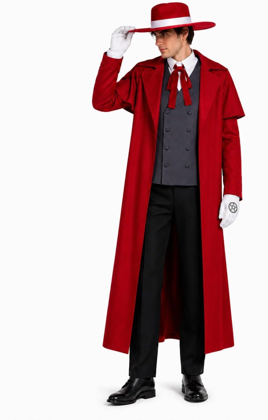 Anime Alucard Cosplay Kostüm H – Mens Fashion Vest Bewertung und Preis