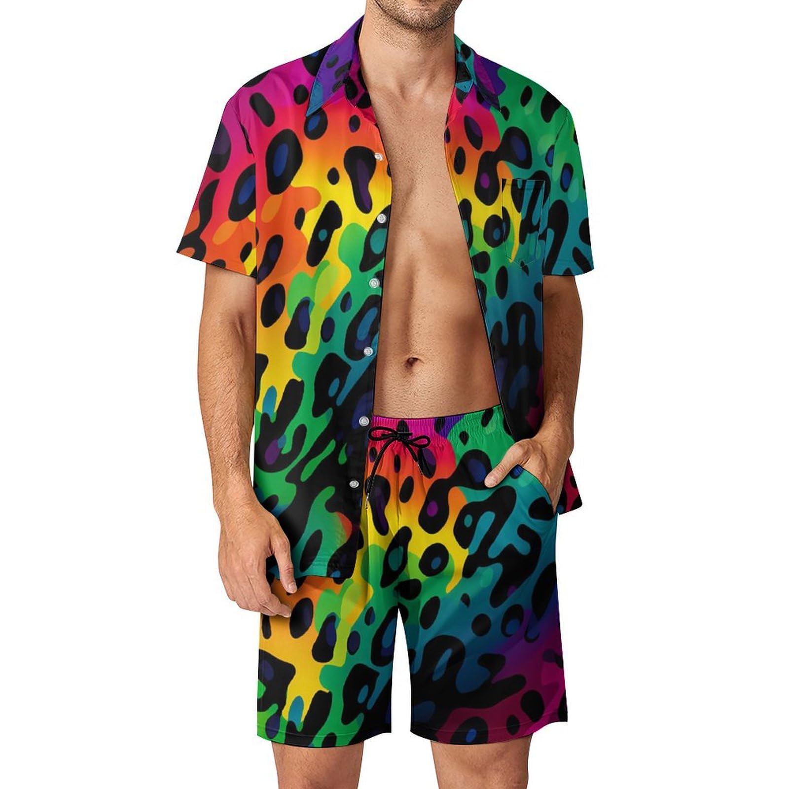 Sommer Unregelmäßiger Geometri – Mens Fashion Workwear Bewertung und Preis