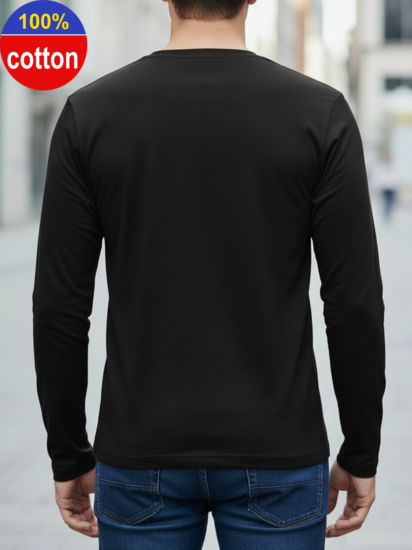 100 % reine Baumwolle, langärm – Men'S Fashion 2025 Bewertung und Preis