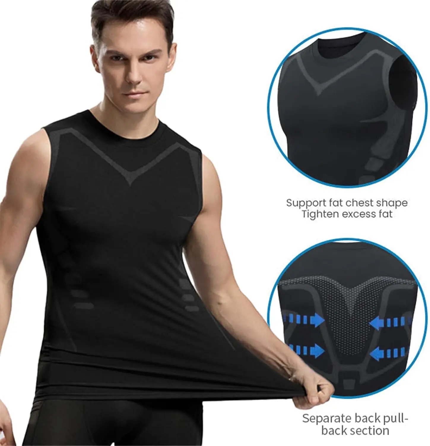 Kompressions-Tanktop Herren Gy – Mens Fashion Vest Bewertung und Preis