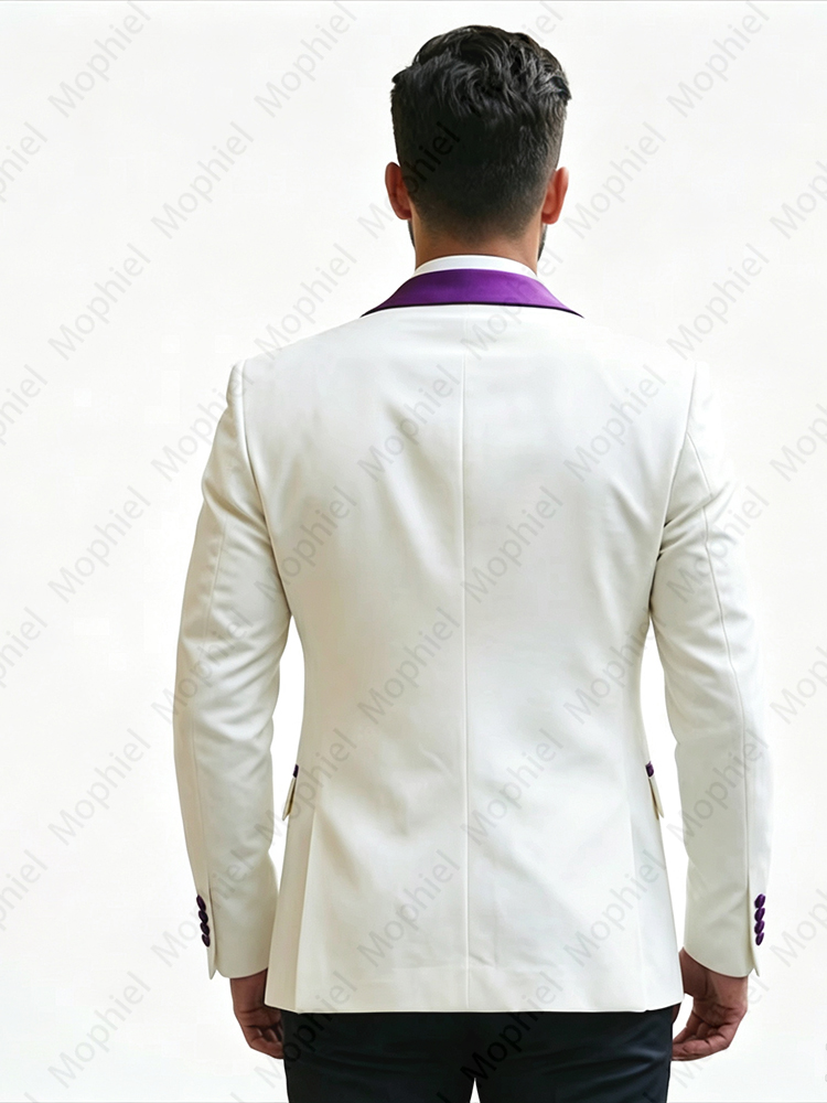 Weiße Herrenanzüge, 3-teilig,  – Slim Fit Blazer Men Bewertung und Preis