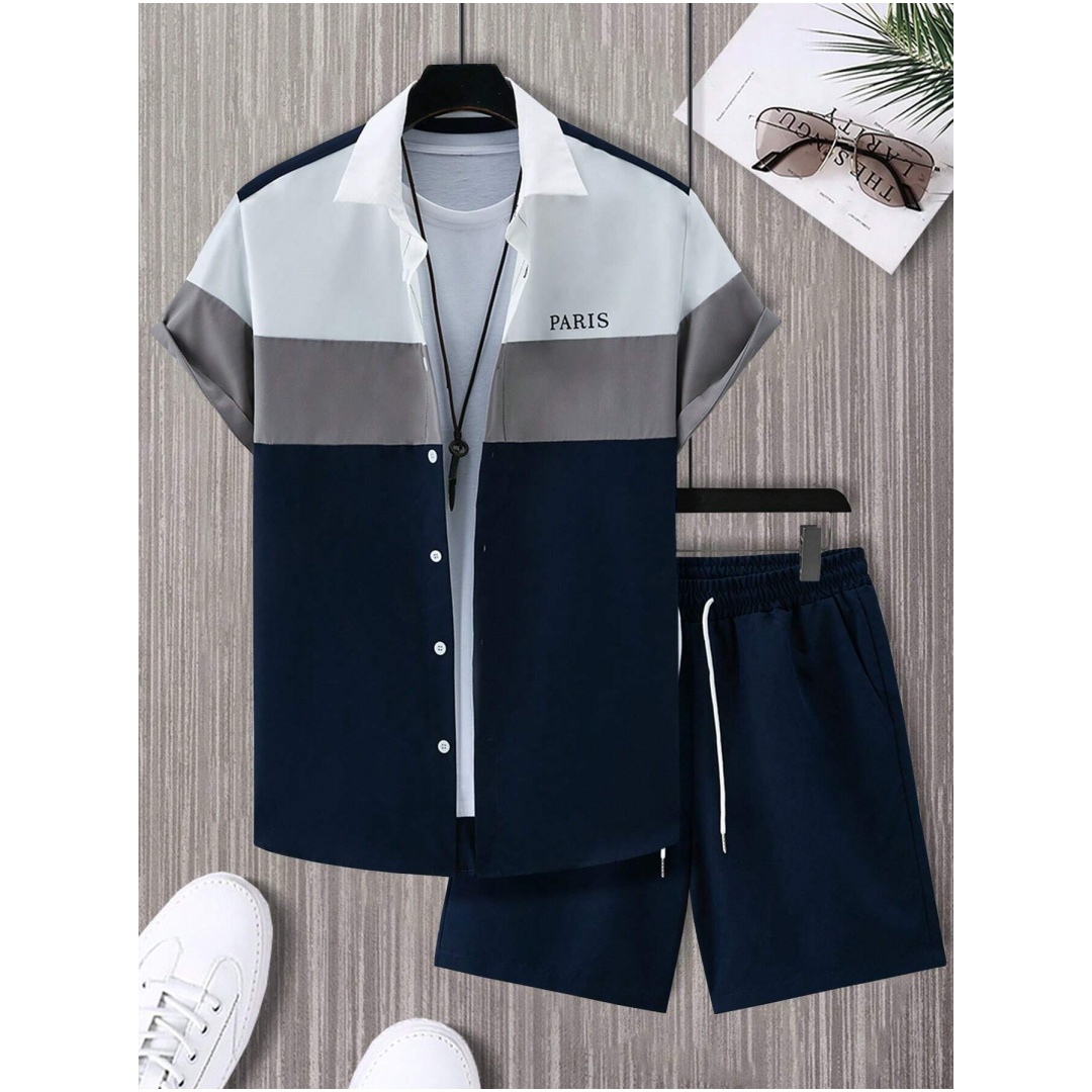 Herrenmode-Anzug, blau-weiß pa – Mens Fashion Workwear Bewertung und Preis