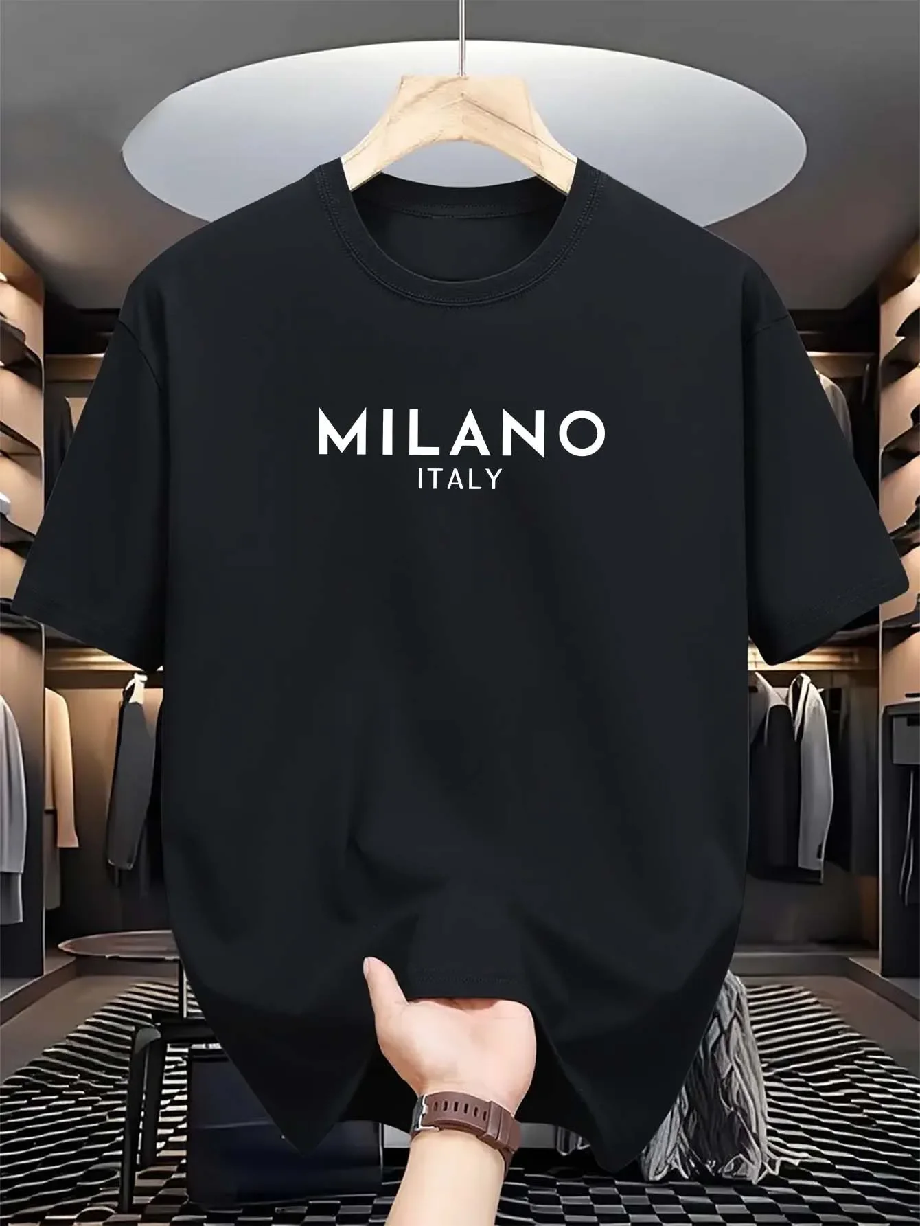 Milan Italienisches Rundhals-S – Milan Men'S Fashion Bewertung und Preis