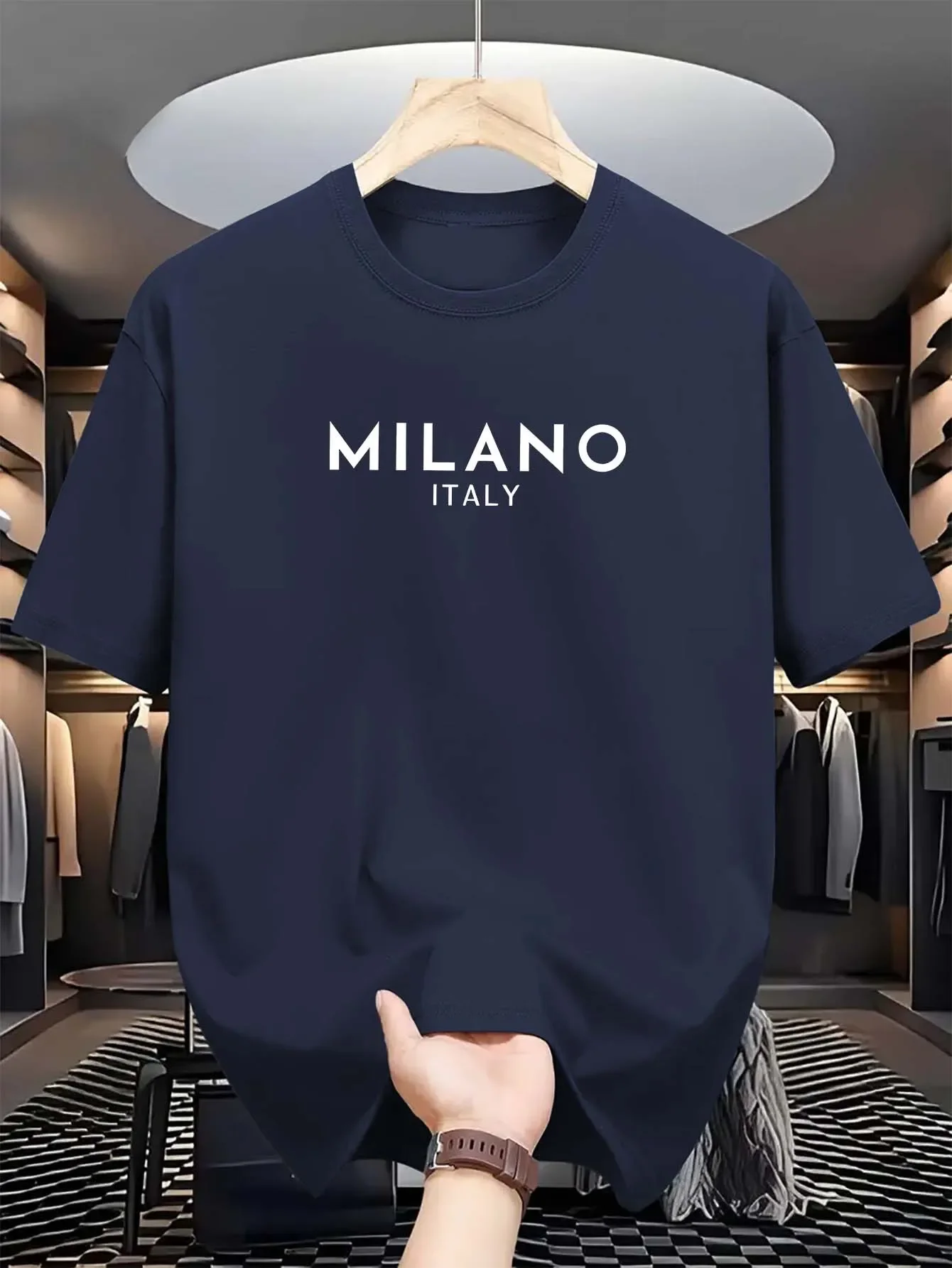 Milan Italienisches Rundhals-S – Milan Men'S Fashion Bewertung und Preis