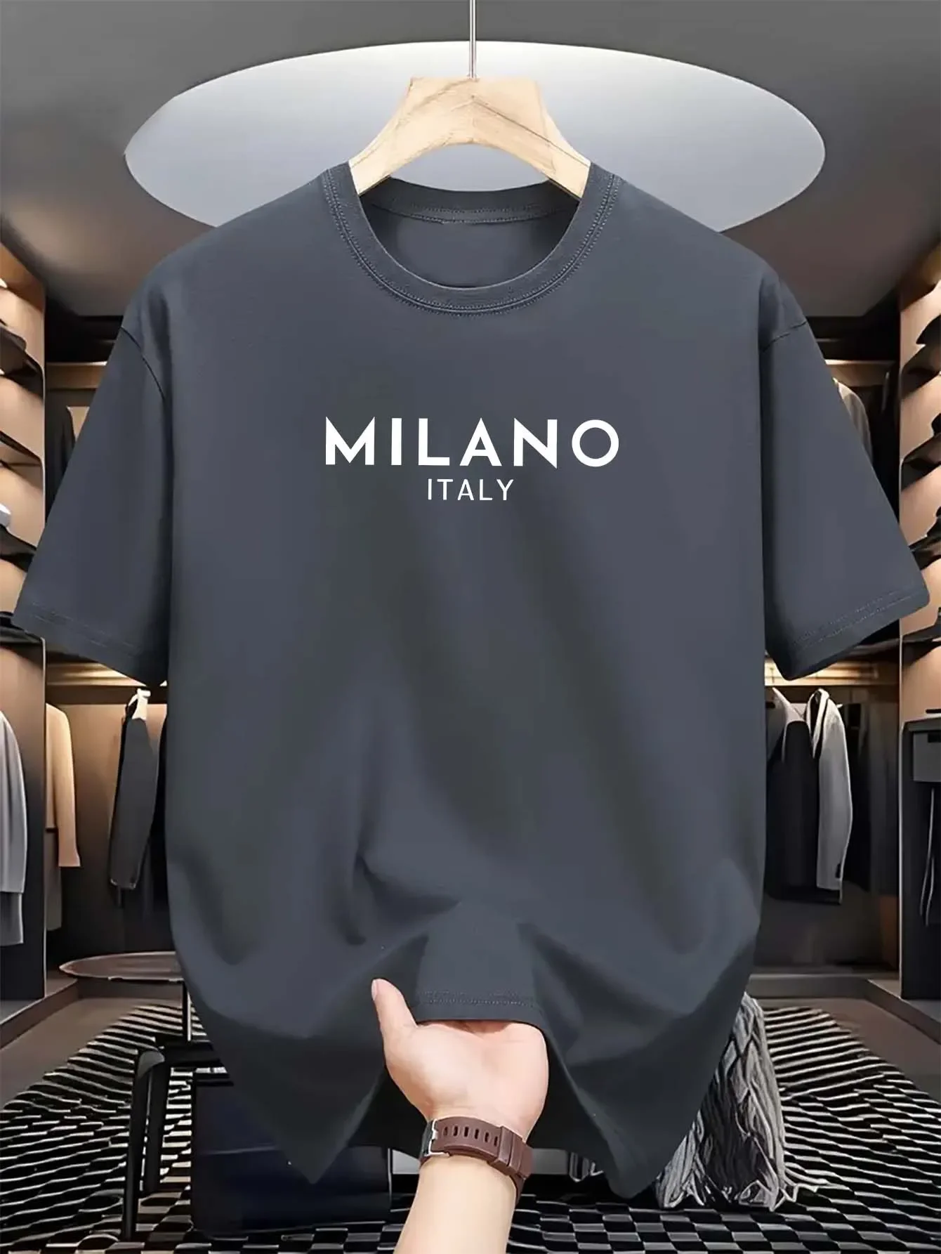 Milan Italienisches Rundhals-S – Milan Men'S Fashion Bewertung und Preis